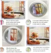 kit para bordar 18cms incluye tela hilos agujas sin bastidor motivo impreso paisaje otonal 8