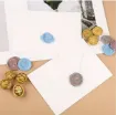 set 10 sellos vintage motivo floral para estampar cera 25mms mango madera 80mms 3