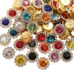 piedras coser imitacion strass girasol 10mms por 100 unidades multicolor 1