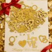 confetti apliques dorados brillantes tema love amor medidas 25 40mms x100 unidades 2