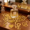 confetti apliques dorados brillantes tema love amor medidas 25 40mms x100 unidades 3