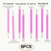 set 8 herramientas para pintura diamantes art gem 5d x8 boligrafos medidas diferentes 0