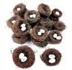 nido pajarito artificial decorativo 2 huevos 3x2cms 0