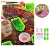 set 54 accesorios para pintura diamantes art gem 5d set herramientas ceras pinza bolsas bandejas 5