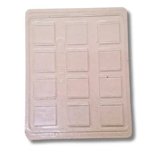 placa molde parpen cod 498 cuadrado 4cms x12 0