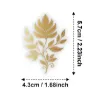 apliques pegatinas adhesivas impermeables para scrapbooking motivos floral 5cms por 50 unidades doradas 2