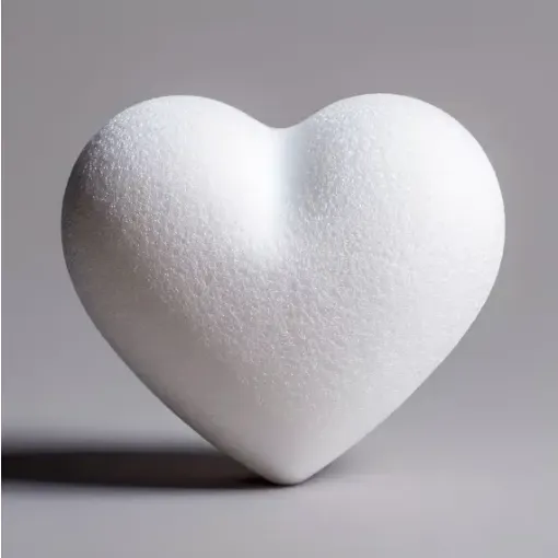 corazon telgopor espuma plast 10x10x4 5cms por unidad 0