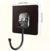 percha adhesiva fina flexible gancho metalico 65mms por 5 unidades 1