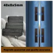 set imanes ceramicos rectangulares 48x8x5mms por 5 unidades 2
