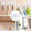 percha adhesiva fina flexible gancho metalico 57mms por 6 unidades 3