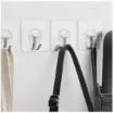 percha adhesiva fina flexible gancho metalico 57mms por 6 unidades 4