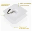 percha adhesiva fina flexible gancho metalico 57mms por 6 unidades 6