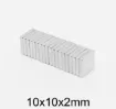 set imanes neodimio cuadrados 10x10x2mms por 10 unidades 0