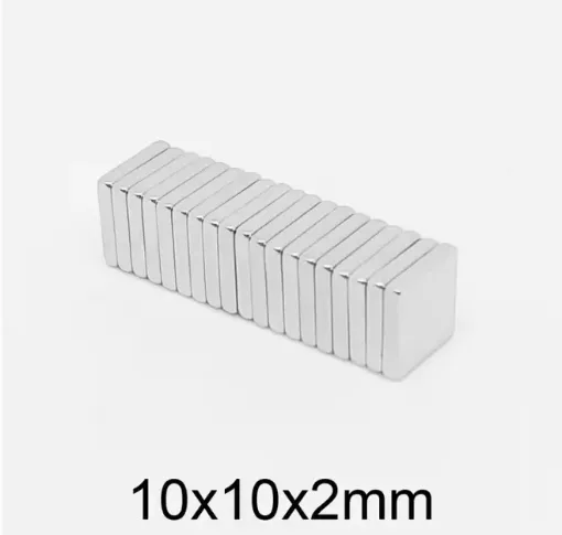set imanes neodimio cuadrados 10x10x2mms por 10 unidades 0