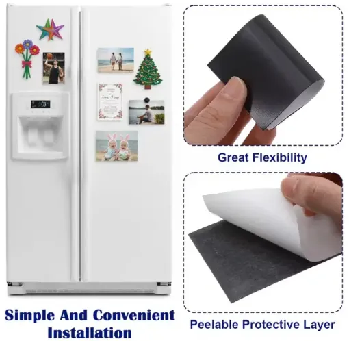 imanes flexibles adhesivo lamina rectangular medida 89x50x1mm por 5 unidades 0