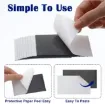 imanes flexibles adhesivo lamina rectangular medida 89x50x1mm por 5 unidades 2