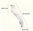 pajarito decorativo paloma blanca medida 15x4cms por unidad 0