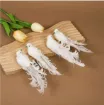 pajarito decorativo paloma blanca cola rizada medida 15x4cms por unidad 1