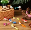 pajarito decorativo mini colorido medida 7x1 5cms por unidad varios colores 3