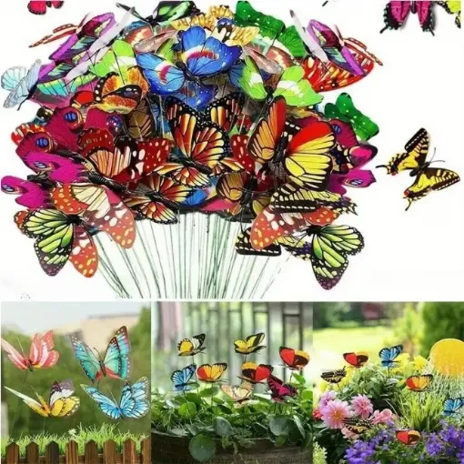 tutor 25cms mariposa 4cms por 5 unidades motivos surtidos 0