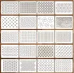 plantilla patrones bordado sashiko 21x15cms varios motivos 0
