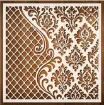 stencil plantilla pet 30x30cms modelo cuadricula marroqui por unidad 0