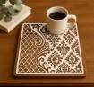 stencil plantilla pet 30x30cms modelo cuadricula marroqui por unidad 3