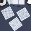 plantilla patrones bordado sashiko 13x13cms varios motivos por unidad 4