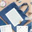 plantilla patrones bordado sashiko 21x15cms varios motivos por unidad 3