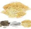 confetti apliques hojas caladas medida 24x14mms color dorado x50 unidades 1