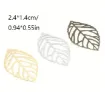confetti apliques hojas caladas medida 24x14mms color dorado x50 unidades 2