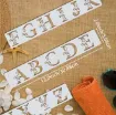 stencil plantilla letras alfabeto floreal set 5 stenciles medida 30x5cms 2