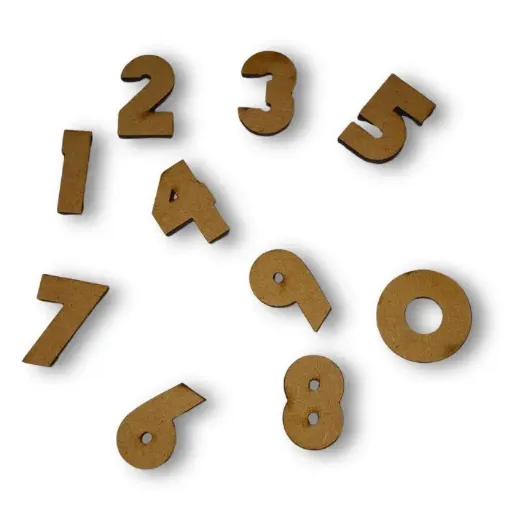 numeros gruesos mdf calado laser 3mm 3cms por unidad 0