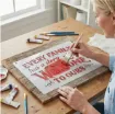 stencil plantilla 25x20cms modelo cartel frase familia 6 diferentes por unidad 4
