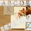 stencil plantilla letras alfabeto floreal set 5 stenciles medida 30x5cms 3