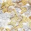 confetti apliques metalicos mariposa calada medida 21x17mms color dorado x25 unidades 3