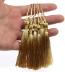 borlas hilo seda 8cms lurex paquete 10 unidades color oro dorado 3