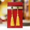 borlas hilo seda 8cms lurex paquete 10 unidades color oro dorado 5