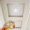 cinta laminada adhesiva impermeable metalizada dorada 1cm ancho rollo 10mts 1