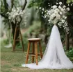 tul cinta gasa fina 15cms ancho color blanco por 5 metros 1