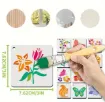 stencil plantilla 7 6x7 6cms modelo flora fauna 64 modelos diferentes eleccion por unidad 1