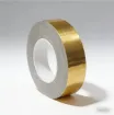 cinta laminada adhesiva impermeable metalizada dorada 3cms ancho rollo 5mts 0