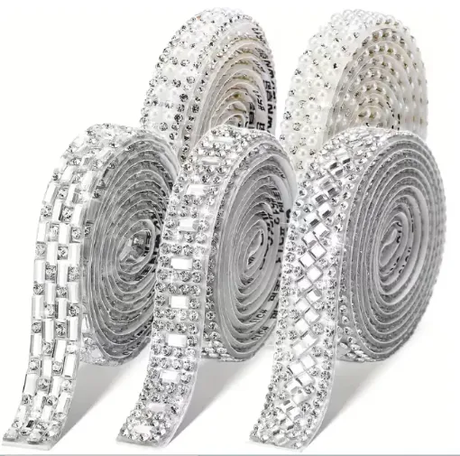 cinta piedras strass imitacion medida 45cms varios motivos 0