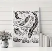 stencil plantilla 25x20cms modelo caligrafia plumas 4