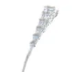 vara 10 tallos 23cms perlas 4mms color blanco perlado 0
