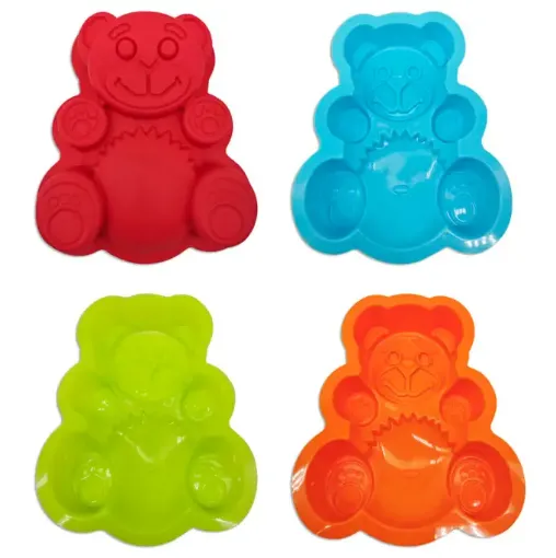 molde silicona para reposteria 17x15x3 4cms modelo oso individual 0