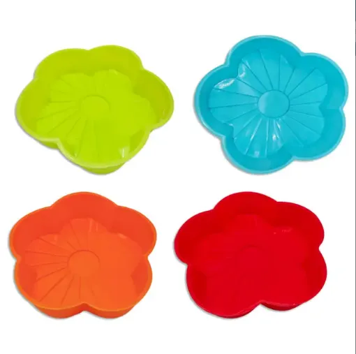molde silicona para reposteria 20x4cms modelo flor individual 0