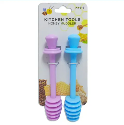 set 6 cucharas silicona para miel medida 7 6x18cms set x2 unidades 0