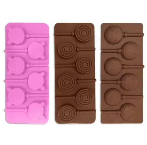 molde silicona para cocina reposteria para cake pop x6 medida 23 8x9 5cms varios modelos 0