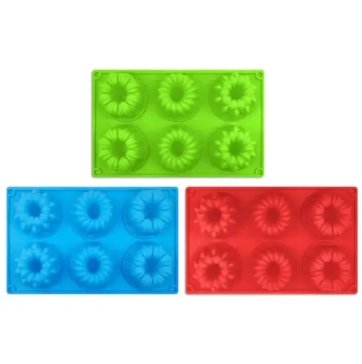 molde silicona para cupcakes x6 formas medida 28 5x17 2x3 5cms 0